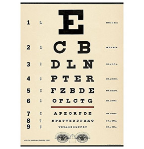 Cavallini Eye Chart Papier cadeau