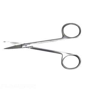 Comed 11 cm Straight Iridectomy Scissors for Precision Surgery