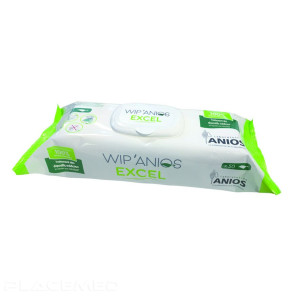 WIP'ANIOS Excel: 50 High-Efficiency Disinfectant Wipes