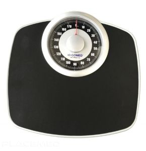 Black Mechanical Bathroom Scale - Precision and Durability