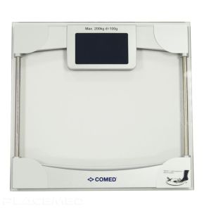 High Precision Electronic Bathroom Scale - 200 kg Capacity, Glass Platform