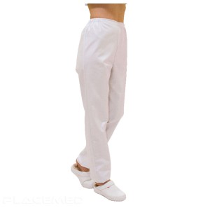 Patsy White Medical Pants for Women, Elasticated - Matches Diana Tunics