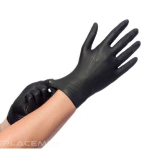 Gants en Nitrile Noir Non-Poudrés - Confort & Protection pour Tatoueurs