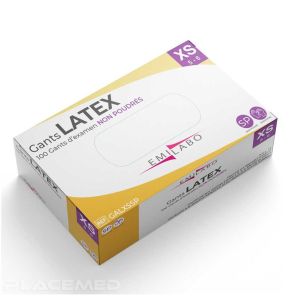 Powder Free Latex Examination Gloves - Box of 100