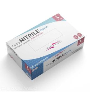 Emilabo Nitrile Norm Gloves - Powder-Free - Box of 100