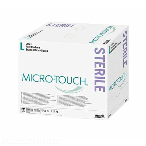 Micro-Touch Sterile Latex Examination Glove - Box of 50 - Size 6-7