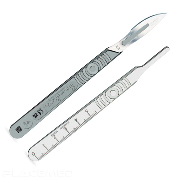 Stainless Steel Scalpel Handle - Designed for Healthcare Professionals - N°4 Gradué - 13 cm