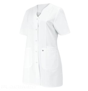 Nurse's Short Sleeve Tunic BP - Snap buttons - V-neck