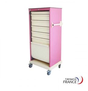 Armoire à Rideau Mobile avec 1 Poignée à Droite - 15 Glissières