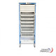 Mobile Medical Cabinet with Curtain and 18 Slides - Central Locking with Key V 5749