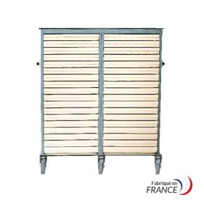 Armoire Double de Transfert Intérieur Mobile à 32 Glissières - 2 Poignées