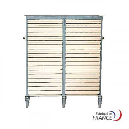 Mobile Double Transfer Cabinet with 32 Slides - 2 Handles – Without Lock