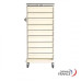 Mobile Modular Medical Cabinet for Adjoining Drawers - 18 Slides - Central Locking with Code