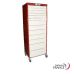 Armoire Médicale Mobile pour Tiroirs Jointifs 22 Glissières avec Fermeture Centralisée V 9364