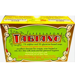 Tabiano - Savon Au Soufre - Super Savon Anti Acné Avec 1% De Soufre Et 3% De La Glycérine