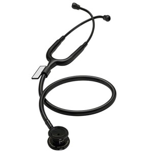 MDF Instruments MD One Pediatric Stethoscope: Dual Head Stainless Steel - Black BlackOut (Ref. MDF777C-BO)