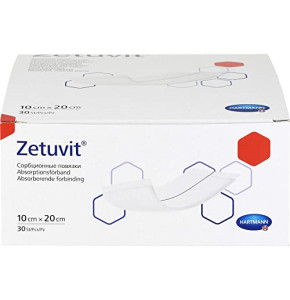 Zetuvit Lot de 30 compresses absorbantes non stériles 10 x 20 cm