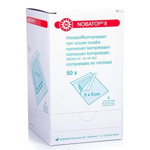 Noba Pack of 50 Sterile Non-Woven Compresses 5 x 5 cm
