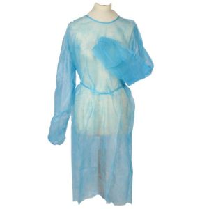 Tga-Med - Pack of 10 Disposable Non-Woven Gowns, Blue, Approximately 120 x 155 cm, High Quality