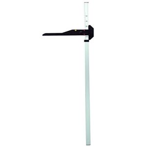 Generic Aluminum and PVC Height Measuring Tool - Gray and Black
