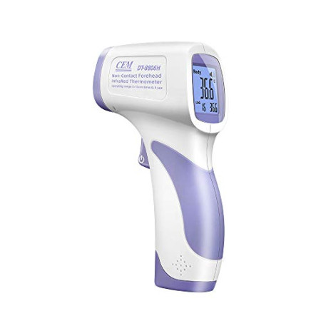 Thermomètre infrarouge sans contact CEM DT-8806H - Appareil médical pour écran de température - Mesures précises sans contact