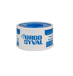 Urgo - Sparadrap - Rouleau de fixation Pansements / Dispositifs - Tissu aéré résistant - 5mx2,5cm