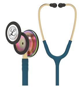 3M Littmann Stéthoscope de Surveillance Classic III, Tubulure Bleu Caraïbes, Rainbow Edition, 69 cm, 5807