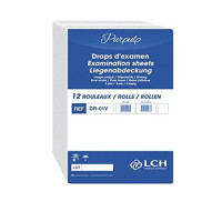 LCH – Draps d’Examen – Résistants – Absorption Optimale – Pré-Découpés tous les 35 cm – Largeur 50 cm – Livraison par Rouleaux de 12