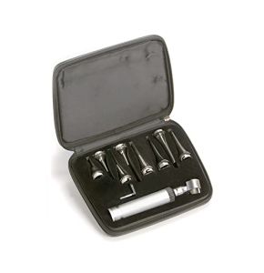 Gima - Ensemble d'otoscope Vétérinaire en Plastique Xénon-Halogène, 8 Spéculums Autoclavables de 2,5 à 9 mm de Diamètre, 31422