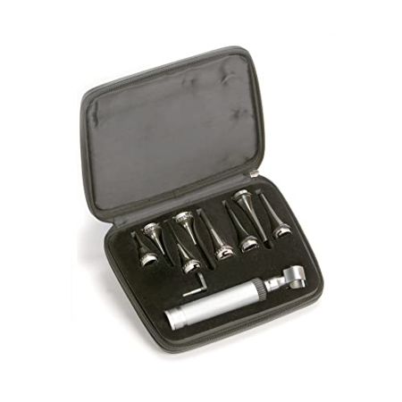 Gima - Ensemble d'otoscope Vétérinaire en Plastique Xénon-Halogène, 8 Spéculums Autoclavables de 2,5 à 9 mm de Diamètre, 31422