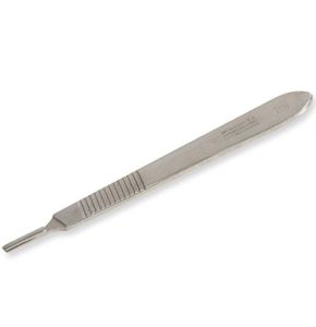 Gima - Manche pour Gauge ou Bistouri en Acier Inoxydable, n°3, pour Lames 10 à 15