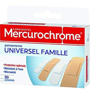 Pansements universel famille Mercurochrome - x50