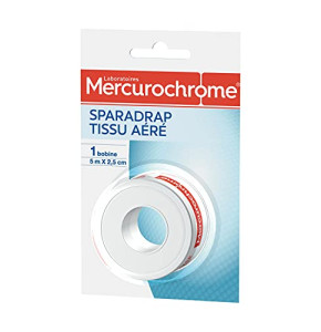 MERCUROCHROME - Sparadrap Tissu Aéré 5 m x 2,5 cm