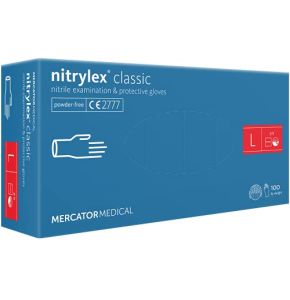 Gants Nitrile Bleus Nitrylex Classic Taille L - 100 Pièces