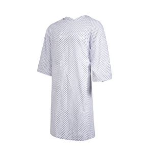 Clinotest - Chemise De Nuit Pour Patient/Chemise D'Hôpital/Chemise De Soins - Taille Unique - Bleu Étoilé
