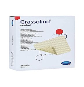 Hartmann Set de 50 50 Grassolind Compresse Pansements Gras Neutres 10 x 10 cm