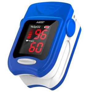 AIESI® Professional Certified Finger Pulse Oximeter with High Brightness LED Display