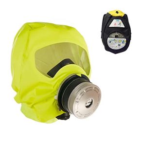 Dräger PARAT 5520 Masque de Protection Respiratoire Anti-Fumée avec Filtre CO P2 Contre les Particules Toxiques Lors d'Incendie