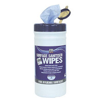 Portwest Surface Cleaning Wipes (200 Wipes), Color: Blue, IW50BLU