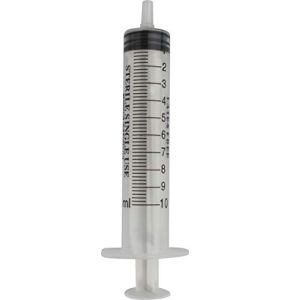 Romed Brand Disposable Medical Syringes Individually Wrapped, Sterile - 10 Ml (Pack of 25)