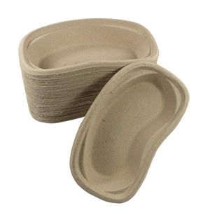 Medi-Inn, Pack of 50 Kidney Shaped Bowls, Disposable Cardboard Medical Bowls