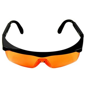 HQRP Lunettes de Protection UV Légères Teintées Orange pour les Travailleurs de Laboratoire Médical, Hygiénistes Dentaires, Chirurgie