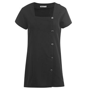Uniform Tunic for Masseuses / Hairdressers / Beauticians T10 - Black