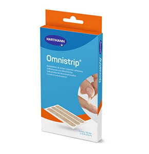 Omnistrip - Bandelettes de Suture Cutanées Adhésives Stériles - Application Facile - Peau Préservée - 6 x 38 cm - 12 Unités