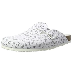 Lico Bioline Mixed Clog Print, White White Gray, 39 EU