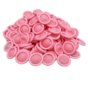 Aituo Lot de 500 doigtiers protecteurs jetables en latex pour utilisation médicale ou industrielle, rose, 500