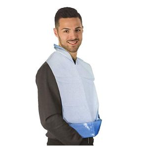 900 Bavoirs Pour Adultes à Usage Unique Avec Poche Réservoir - Cellulose et Polyéthylène