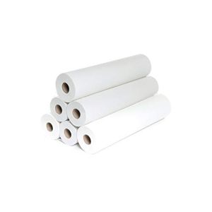 Embossed Examination Sheets - Pure White Cotton 2x18g/m² - Box of 9 Rolls - Type 135 Formats - Dimension 50x35cm - French Manufacturer