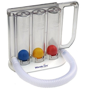 Wonder Care - Spirometre Volumetrique Portable - Exerciseur respiratoire pulmonaire profond - Lavable et hygiénique