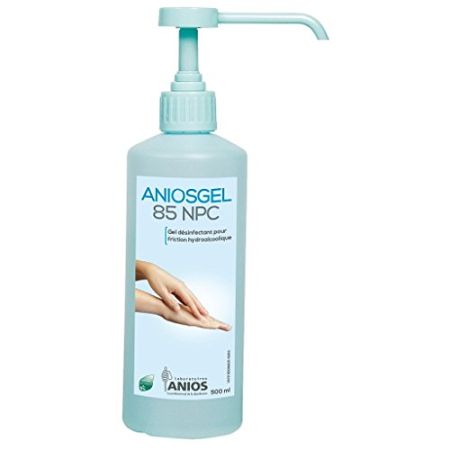 Gel hydroalcoolique Aniosgel 85 NPC - Flacon 500 ml avec pompe doseuse